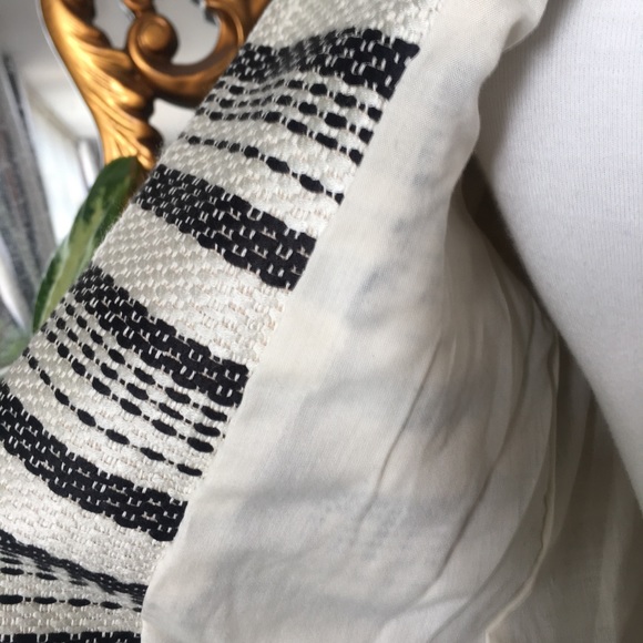 Striped Stitched light linen Trench Coat Jacket - Picture 5 of 6